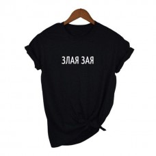 Женская футболка Dukat с надписью Злая Зая Черный M